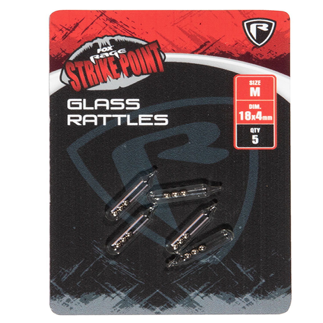 Zarnoitoare Sticla Fox Rage Strike Point Glass Rattle Small, 5buc